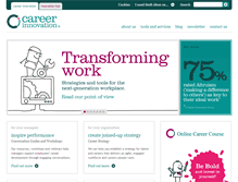 Tablet Screenshot of careerinnovation.com